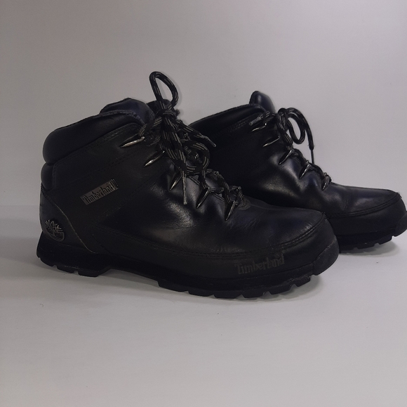 Timberland | Mens Euro Sprint Mid Hiker Boots Black Size 8 - Picture 7 of 9